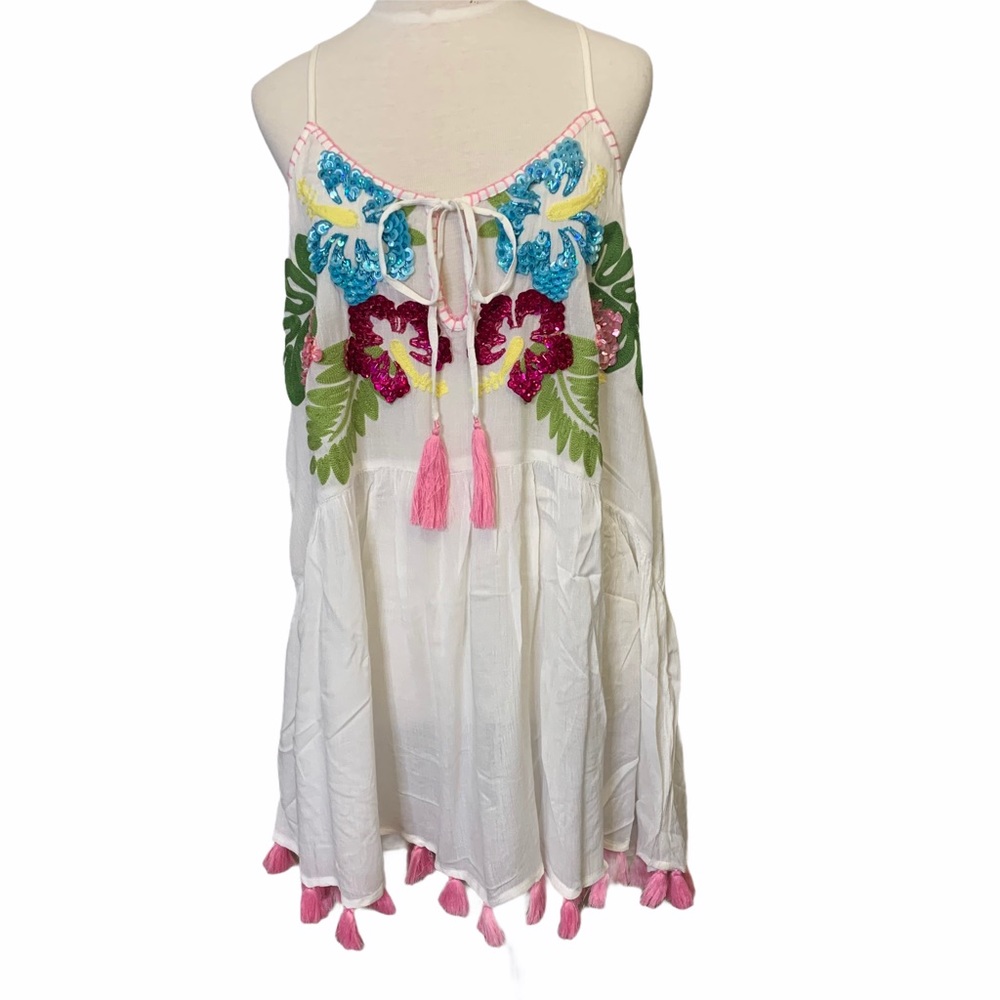 NWT May as June Palms white dress